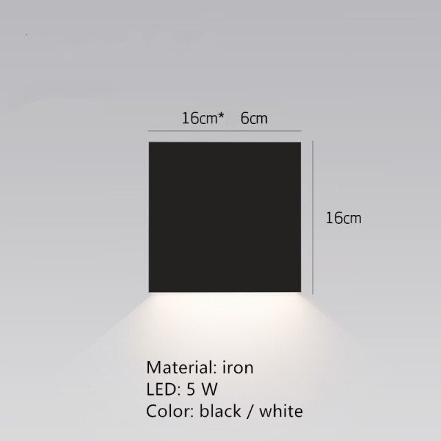 Applique murale design LED carré ou en L métallique Zia - vue 8 sur 13