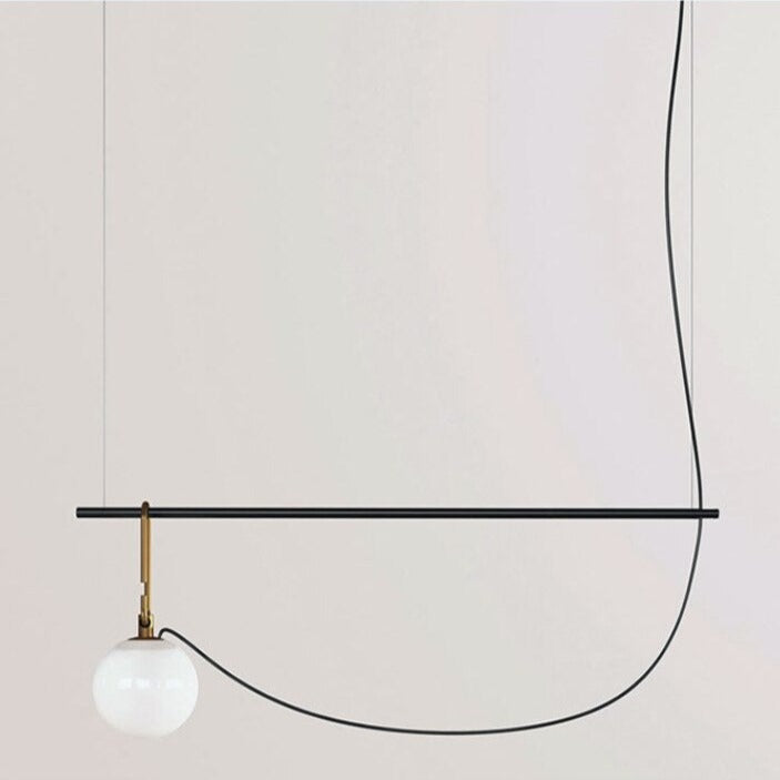 Suspension moderne LED avec un globe en verre Aitné - vue 2 sur 3