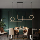 Lustre design LED style parcours en métal Lais