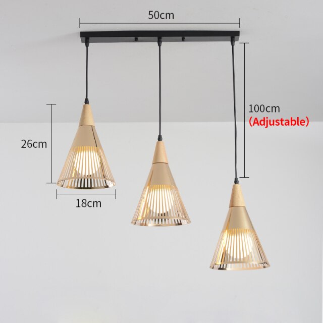 Lustre moderne LED avec lampes coniques Abril - vue 10 sur 11