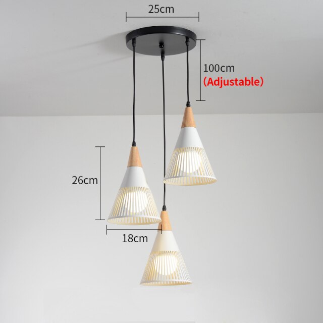 Lustre moderne LED avec lampes coniques Abril - vue 11 sur 11