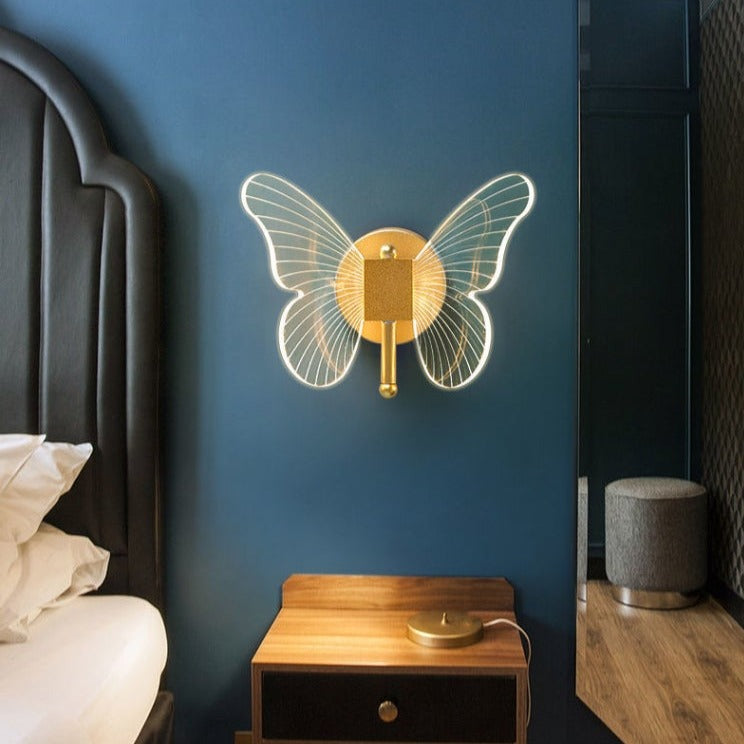 Applique murale moderne LED en forme de papillon Fairya - vue 6 sur 6