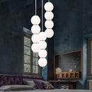 Suspension moderne LED avec perles lumineuses Julene