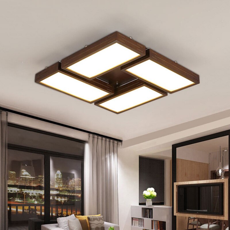 Plafonnier scandinave LED avec rectangle lumineux Aquilina - vue 2 sur 8