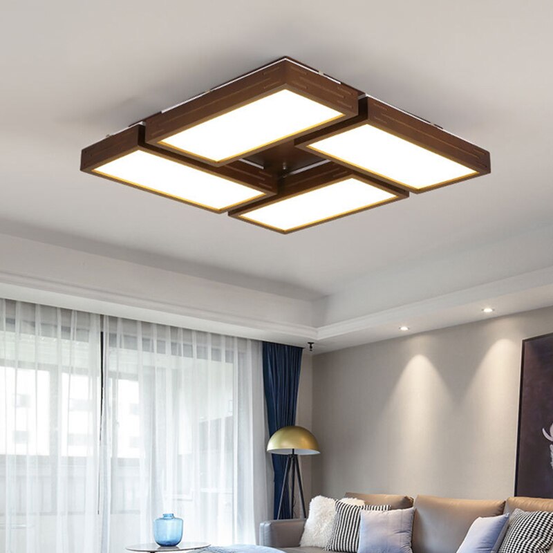 Plafonnier scandinave LED avec rectangle lumineux Aquilina - vue 4 sur 8