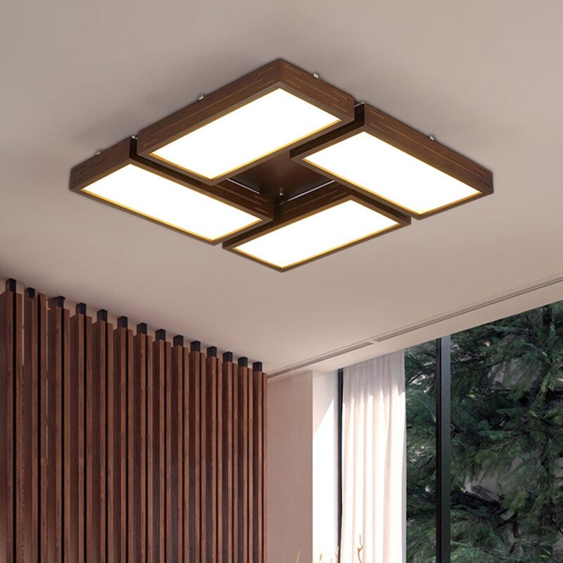 Plafonnier scandinave LED avec rectangle lumineux Aquilina - vue 5 sur 8