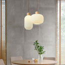 Suspension scandinave en bois et aluminium Adara