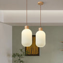 Suspension scandinave en bois et aluminium Adara
