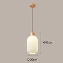 Suspension scandinave en bois et aluminium Adara