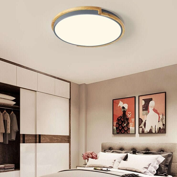 Plafonnier moderne minimaliste rond et lumière dimmable Celeste - vue 5 sur 11