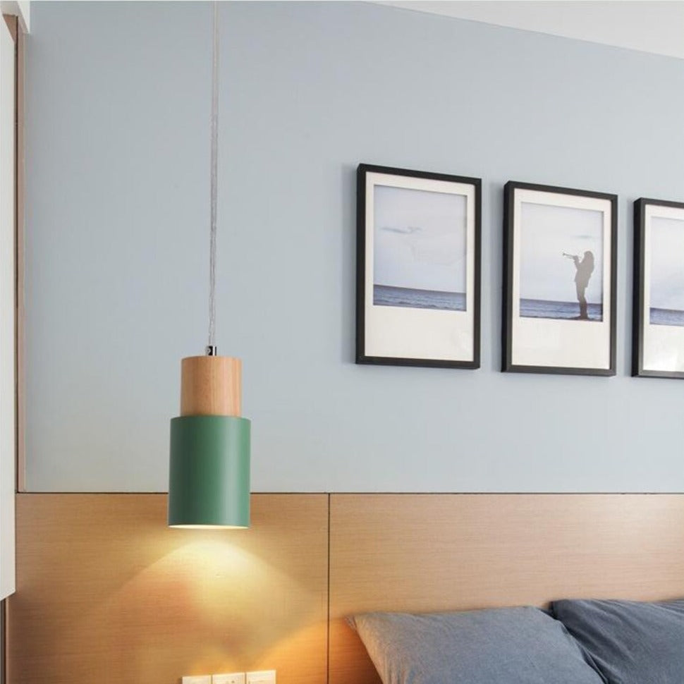 Suspension design LED avec abat-jour cylindrique Gemira - vue 5 sur 11