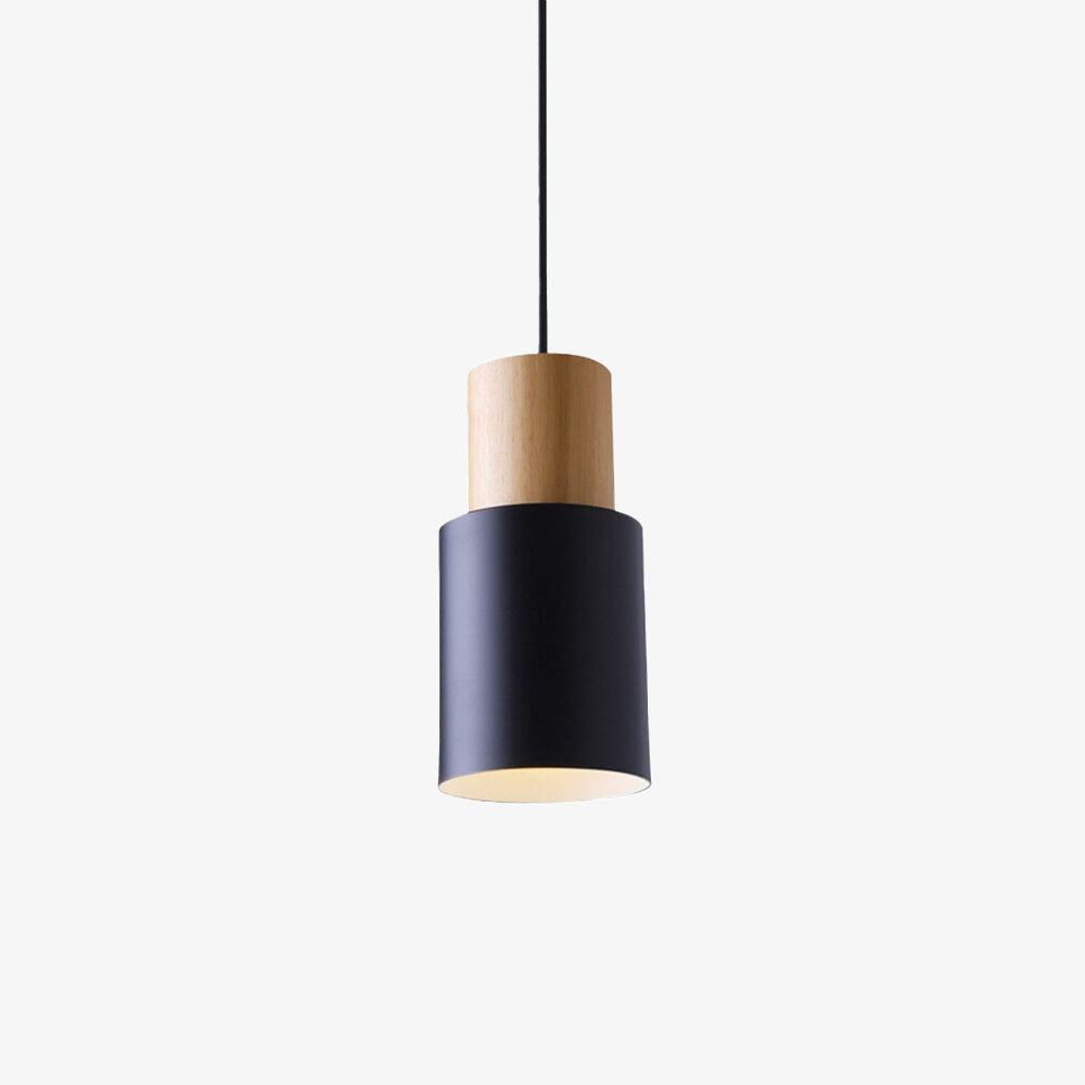 Suspension design LED avec abat-jour cylindrique Gemira