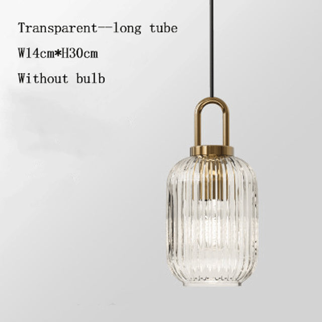 Suspension moderne avec différentes formes en verre Charlise