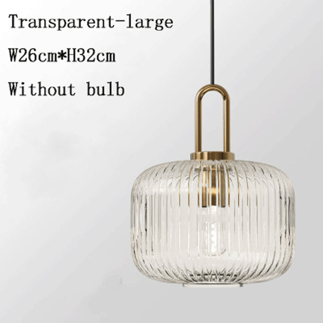 Suspension moderne avec différentes formes en verre Charlise
