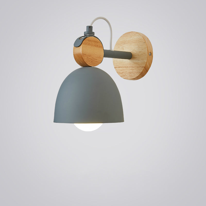 Applique murale moderne avec support en bois nordic Lyra