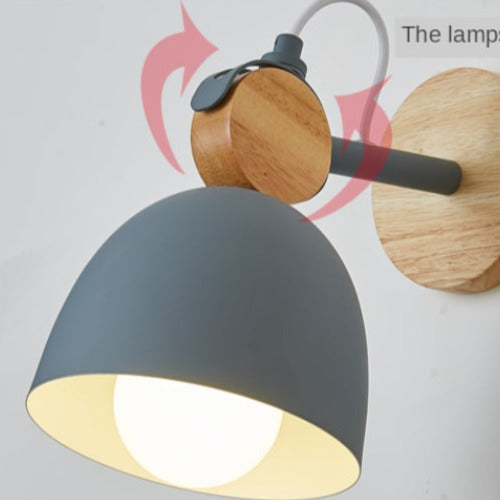 Applique murale moderne avec support en bois nordic Lyra