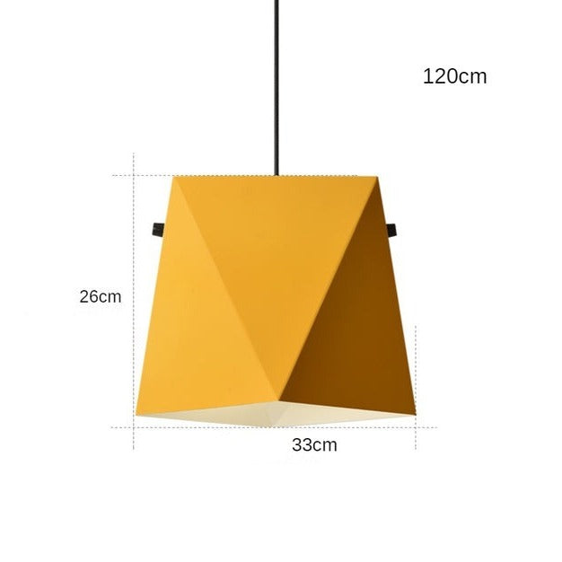 Suspension design LED avec abat-jour en métal coloré Alana - vue 10 sur 10