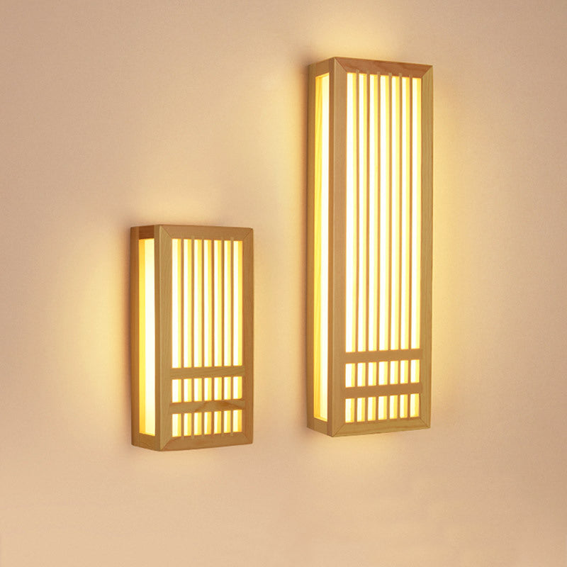 Applique murale moderne LED rectangulaire style japonais Pastor - vue 4 sur 7