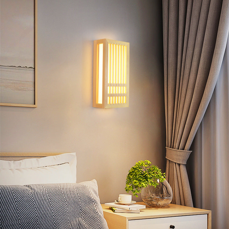 Applique murale moderne LED rectangulaire style japonais Pastor - vue 2 sur 7