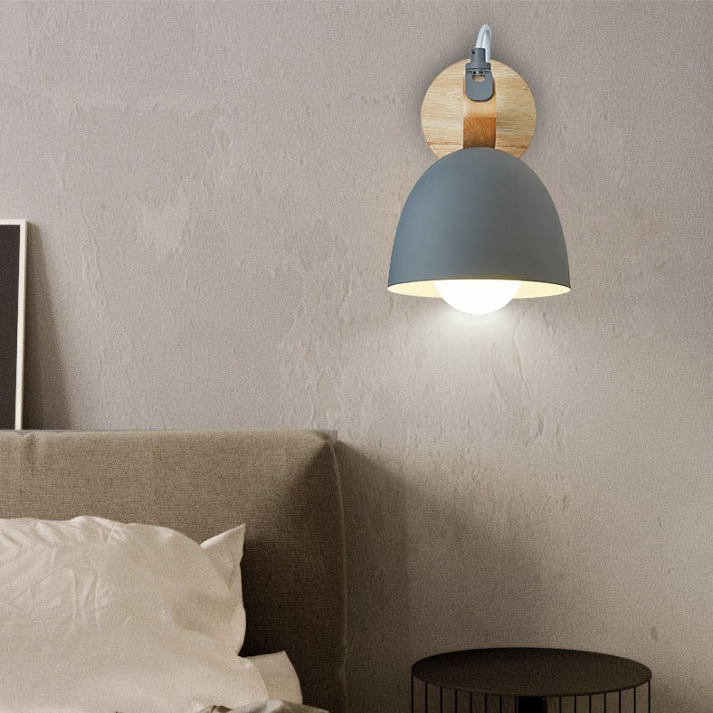 Applique murale moderne avec support en bois nordic Lyra - vue 4 sur 9