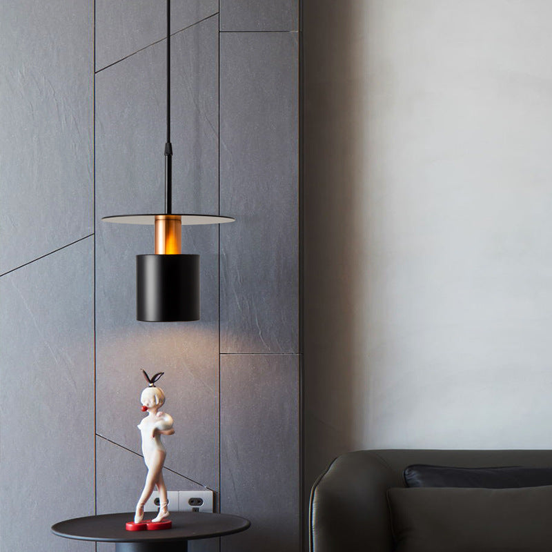 Suspension design avec abat-jour cylindrique Roscot - vue 4 sur 6