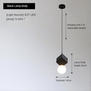 Suspension moderne LED en bloc de résine Wayne