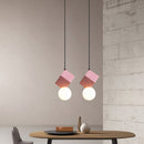 Suspension moderne LED en bloc de résine Wayne