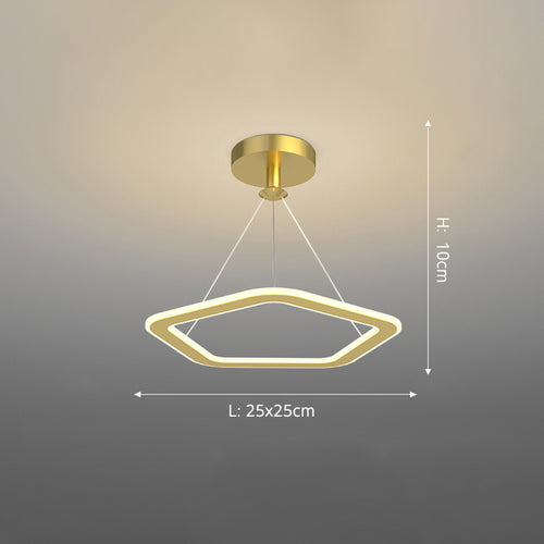 Lustre design LED avec formes irrégulières et originales Cyriac