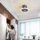 Plafonnier design avec des formes originales en métal Basil