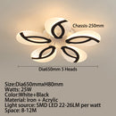 Plafonnier moderne LED en forme de fleur acrylique Jalen