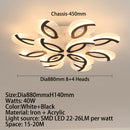 Plafonnier moderne LED en forme de fleur acrylique Jalen