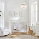Lustre scandinave style corbeille avec perles enfilées Brunissende