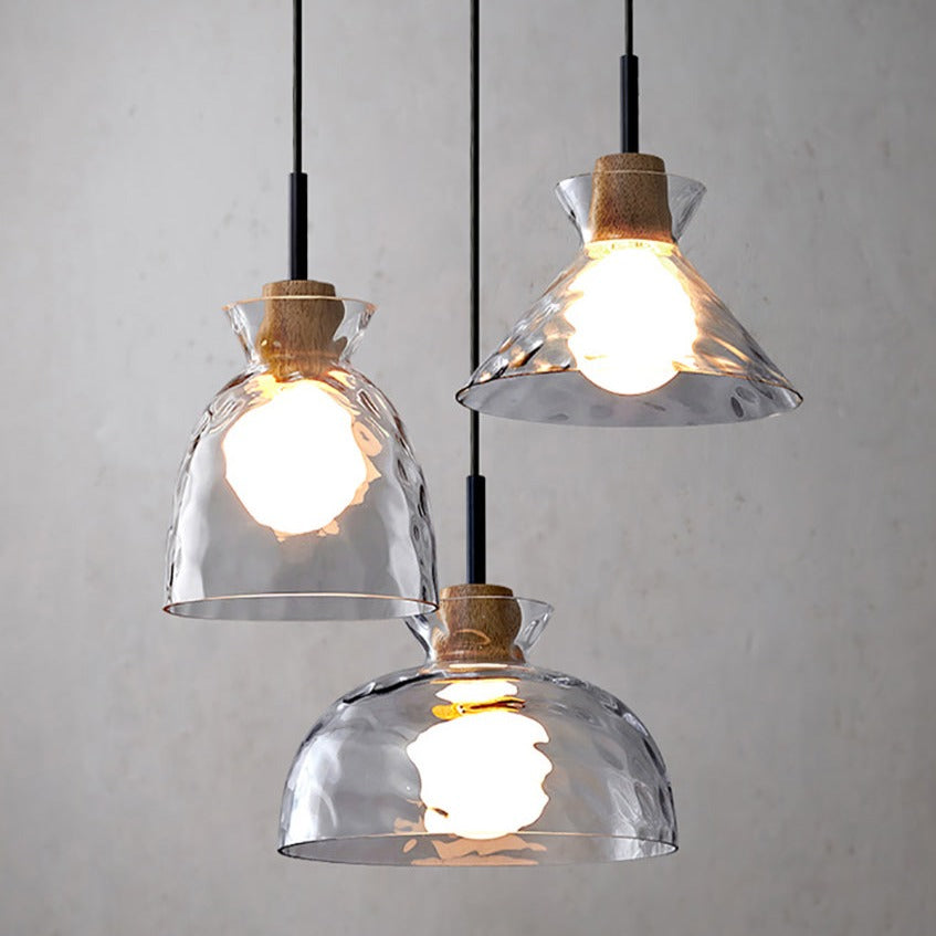 Lustre moderne avec abat-jour en verre Dante - vue 9 sur 15
