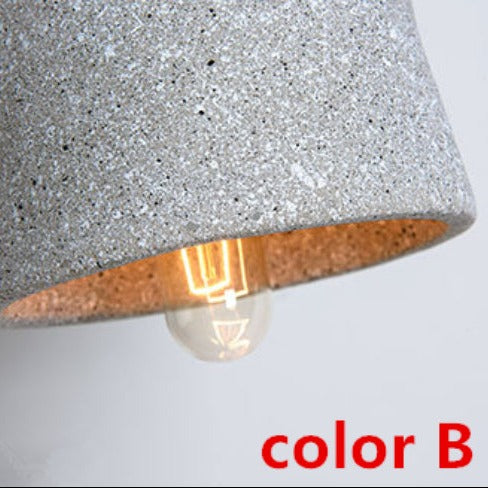 Suspension design LED avec abat-jour en ciment Marta - vue 8 sur 9
