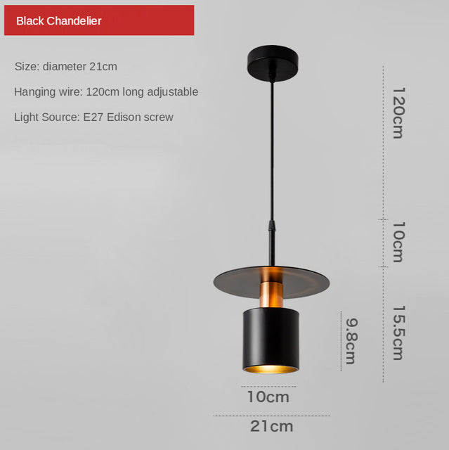 Suspension design avec abat-jour cylindrique Roscot - vue 5 sur 6