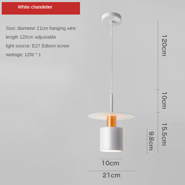 Suspension design avec abat-jour cylindrique Roscot - vue 6 sur 6