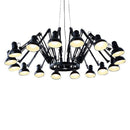 Lustre design LED en métal style industriel Spider
