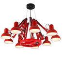 Lustre design LED en métal style industriel Spider