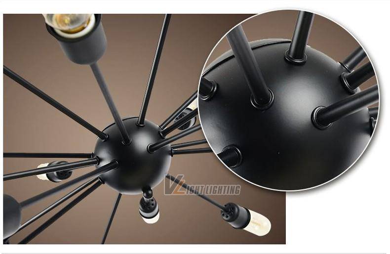 Lustre design boule et bras métal Teto - vue 4 sur 5