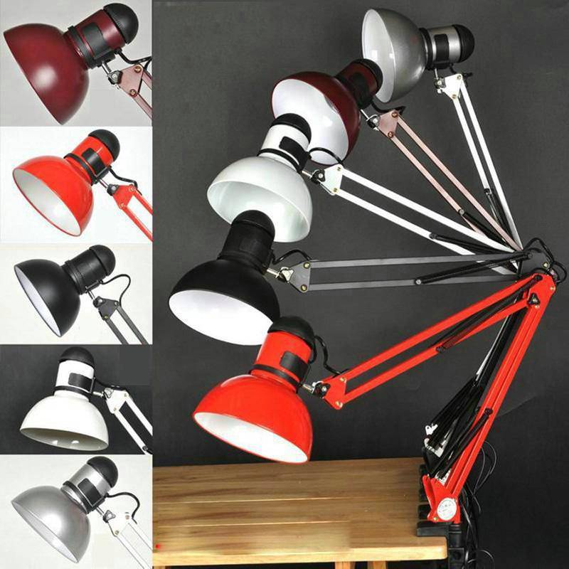 Lampe de bureau avec bras articulé de qualité (noir, blanc ou rouge) - vue 3 sur 3
