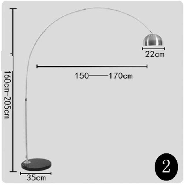 Lampadaire design LED Decoratif Marbre - vue 3 sur 4