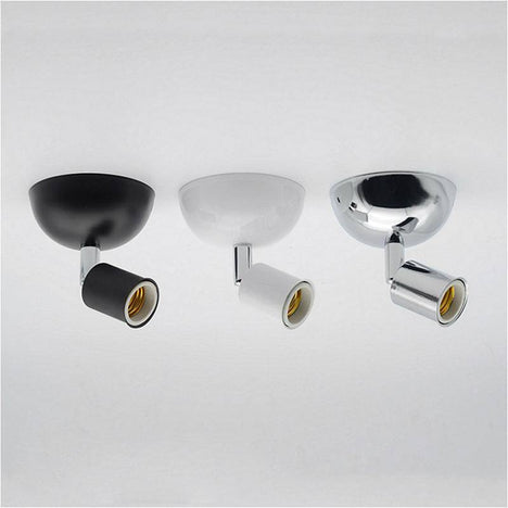 Spot LED directionnel à fixer au plafond ou au mur (noir, blanc ou chromé)