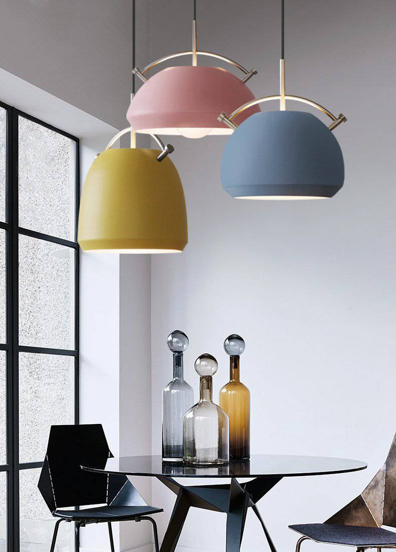 Suspension design moderne à LED en forme de marmite