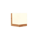 Applique murale moderne à LED en forme cubique en bois