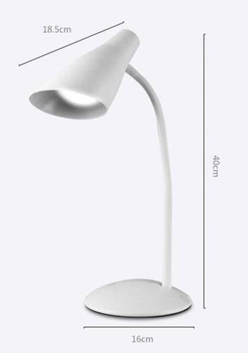 Lampe de bureau LED branchement USB (noir ou blanc) - vue 5 sur 5