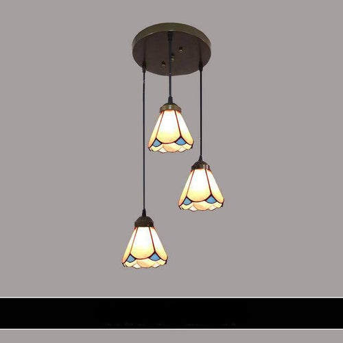 Suspension design en verre de couleurs Mediterranean