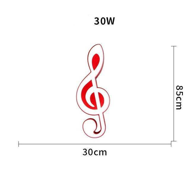 Plafonnier enfant LED en notes de musique - vue 3 sur 6