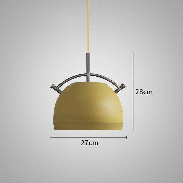 Suspension design moderne à LED en forme de marmite
