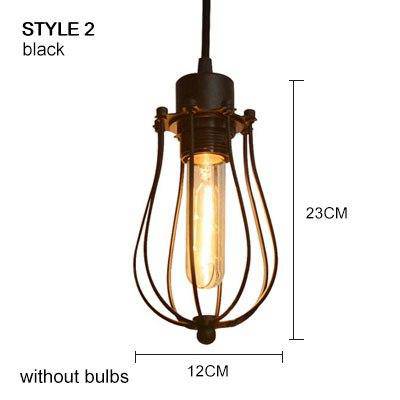 Suspension cage style vintage retro Socket - vue 4 sur 6