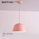 Suspension design à LED de couleur Macaron